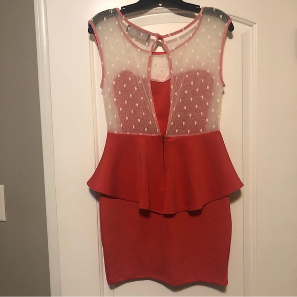 Akira Peplum Mini Dress - M - Picture 2 of 3